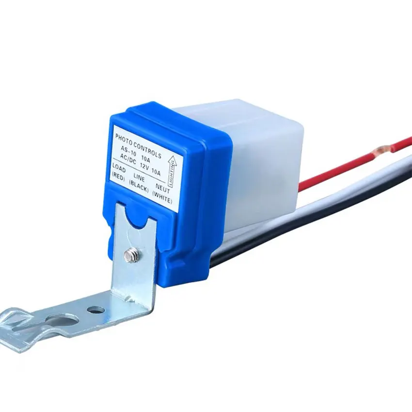 AS-10 Auto On Off Waterproof Photocell Street Light Switch 10A 12V 24V 110V 220V Photoswitch Sensor Switch