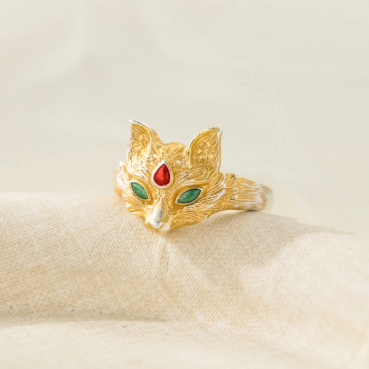 

999 Серебряное кольцо с лисой, новые ювелирные изделия, подарки для женщин, роскошное женское кольцо, регулируемые аксессуары, винтажный подарок, дизайнерские ювелирные изделия