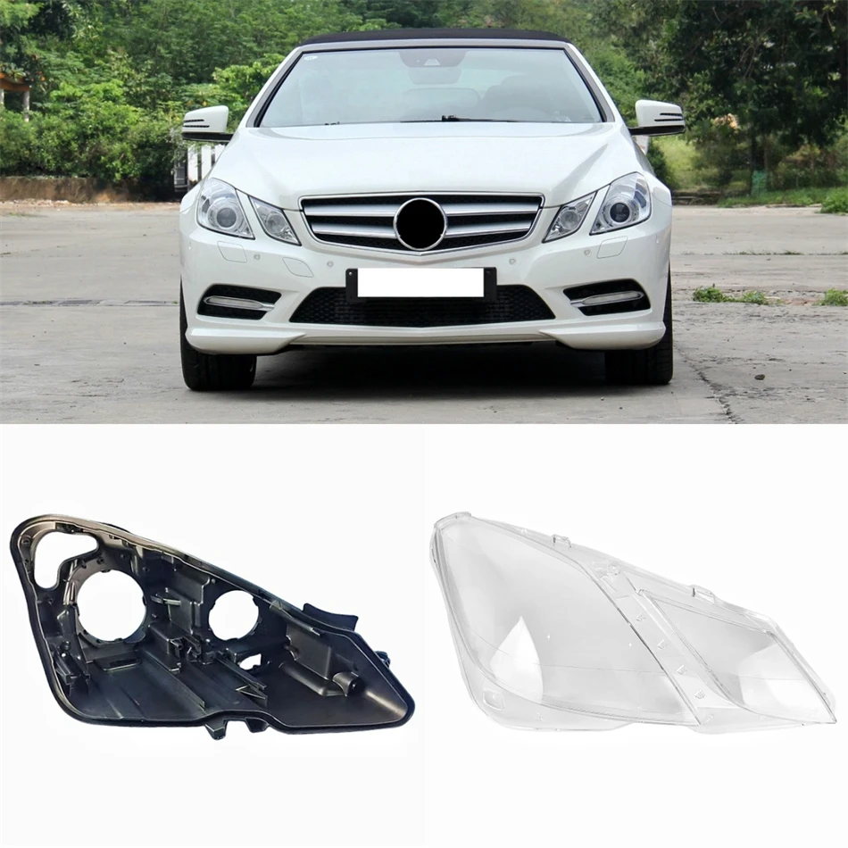 

Для Mercedes Benz E Class W207 2009 2010 2011 2012 автоаксессуары автомобильная база фары корпус задний дом крышка фары
