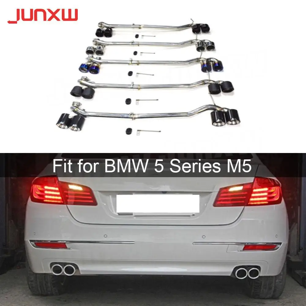 

Car Rear Exhaust Tips Muffler Pipes Tips fit for BMW 5 Series F10 F18 changed to M5 bumper Car Accessories