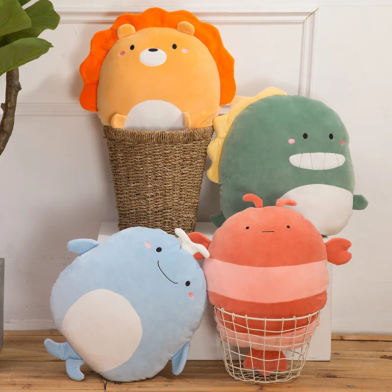 Bantal bayi lembut lucu hewan Lobster Penguin lucu bantal lembut tempat tidur anak-anak pendamping bantal tidur kognisi P8