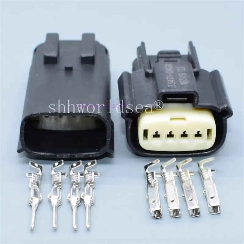 Shhworldsea 1Sets 4 Pin 33471-0469 Female Male Light Lamp Socket Ignition Coil Connector Plug For Ford For Buick