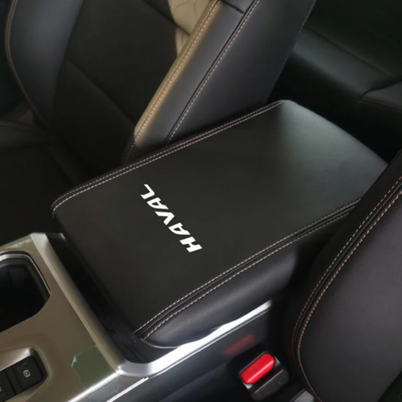 For Haval Dargo 2023 2022 Leather Car Armrest Mat Interior Auto Storage Box Dust-Proof Cushion Cover Protector Accessories