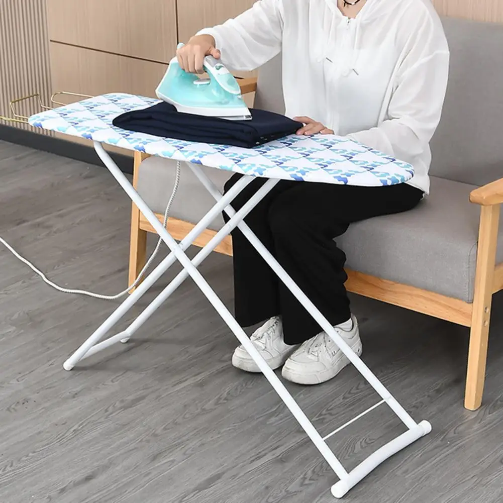 

36-Inch Mini Ironing Boards Heat Resistand Structure Height Adjustable And Foldable Legs With Removable And Washable Cover ﻿