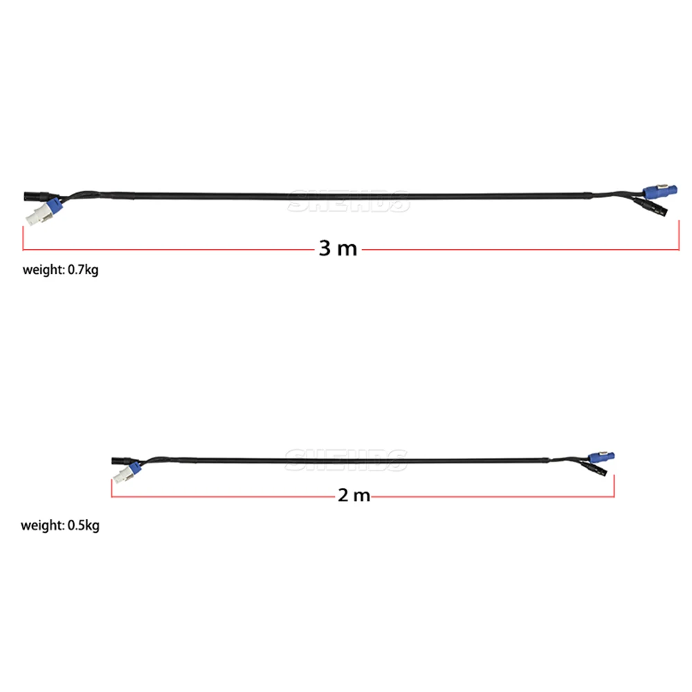 3 متر/2 متر طول مزيج Powercon التوصيل DMX كابل خط الطاقة الإضاءة اكسسوارات لمرحلة الزفاف DJ ديسكو SHEHDS