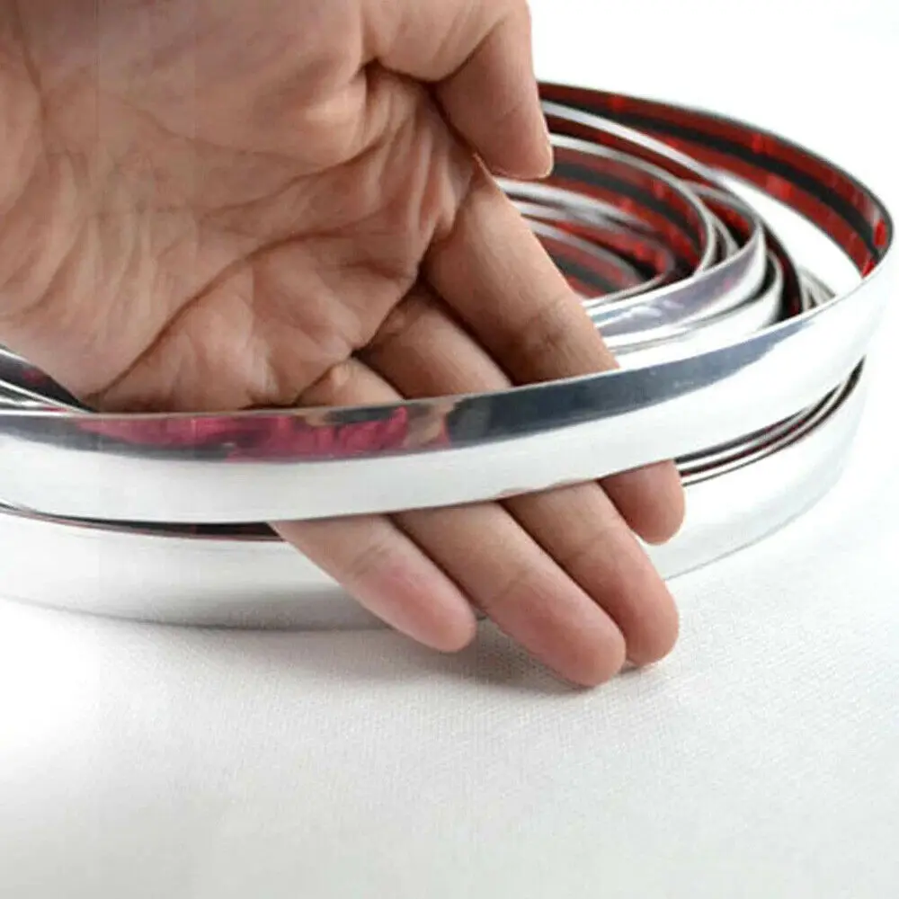 14M Flexible Car Bumper Trim Strip for Edge Protection on Body Panels Compatible with Most Passenger and Utility Vehicles