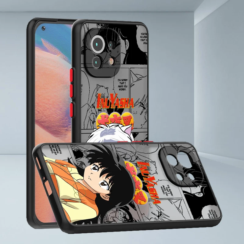 Anime Inuyasha For Xiaomi Mi 13 12T 12S 12X 11T 11X 11i 10i 10T Lite Pro Ultra Frosted Translucent Phone Case