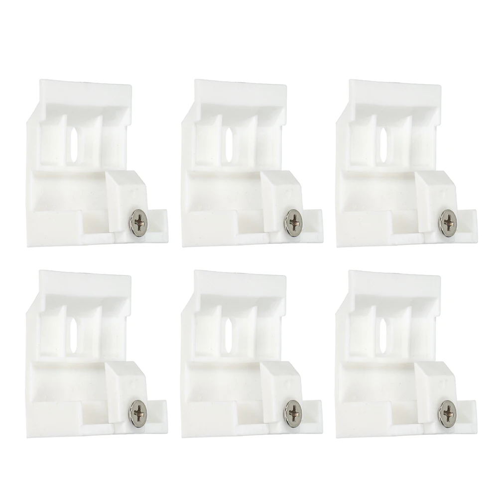 

6 Pcs Support Frame Window Curtains Bracket for Kitchen Metal Holder Wall Blind Brackets