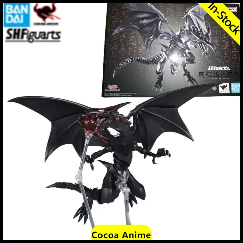 

In Stock Bandai S.H.Monsterart Yu-Gi-Oh! Red-Eyes Black Dragon Anime Action Figure 2024 New Room Decoration Birthday Toys Gifts