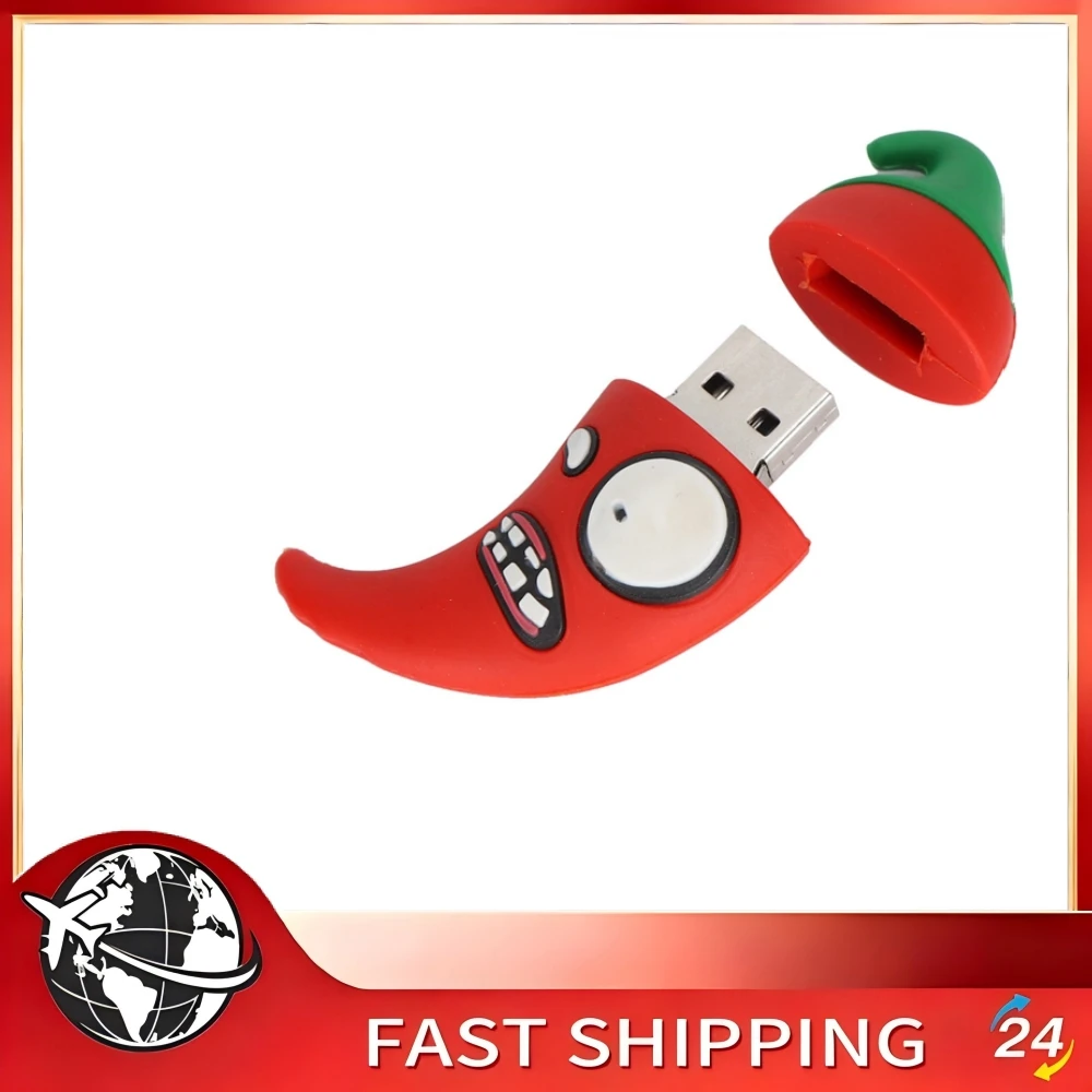 Memory Stick USB Flash Drive Cartoon Chili Shape Memory Thumb Stick 32GB