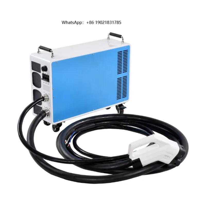 7KW portable DC charging station with CCS GBT charging plug, suitable for electric vehicle DC socket movable 1000V fast charging