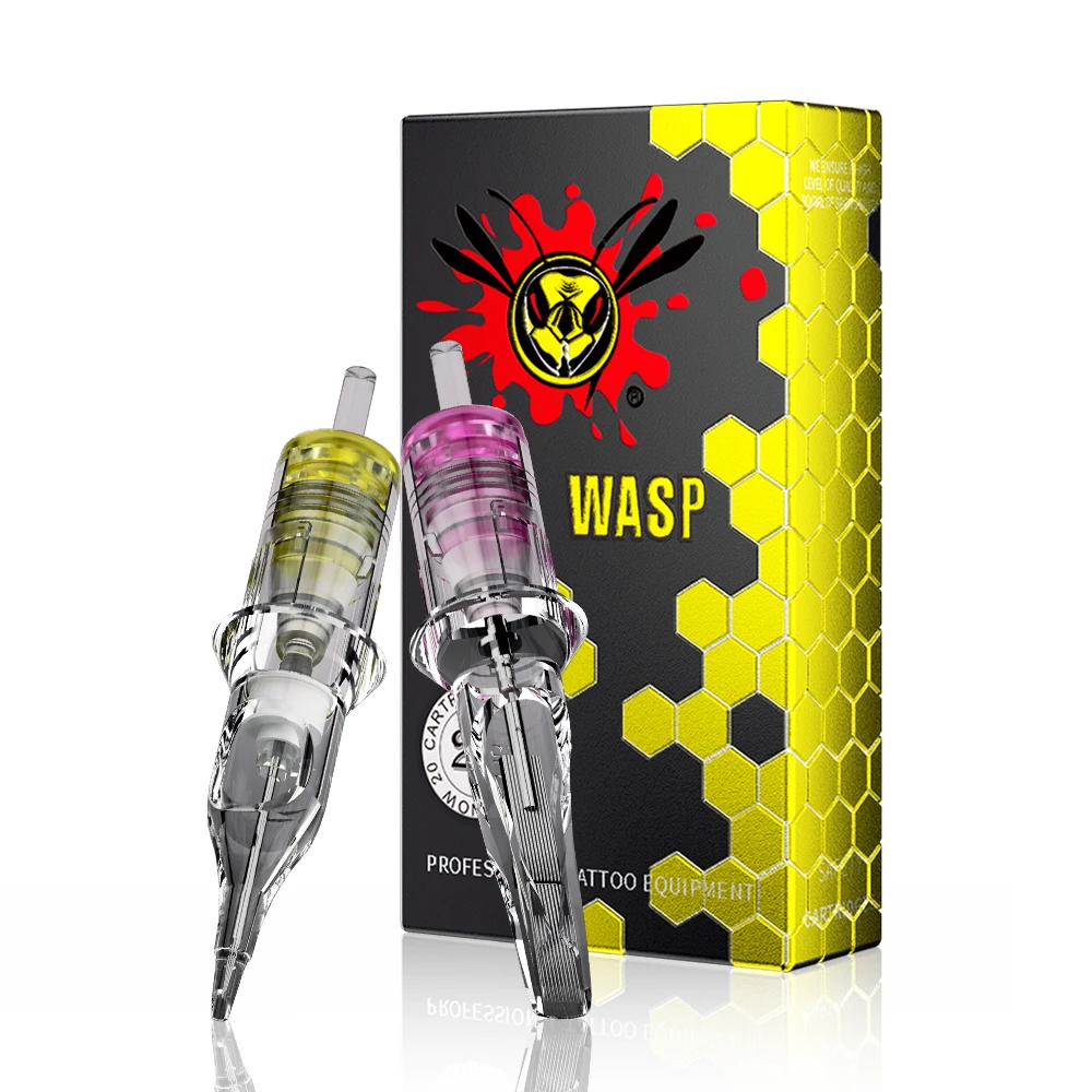 

Иглы для татуировок BIGWASP, 20 шт./коробка, одноразовые, стерилизованные, из медицинской стали 316L, универсальные картриджные иглы, подходят для большинства тату-машинок