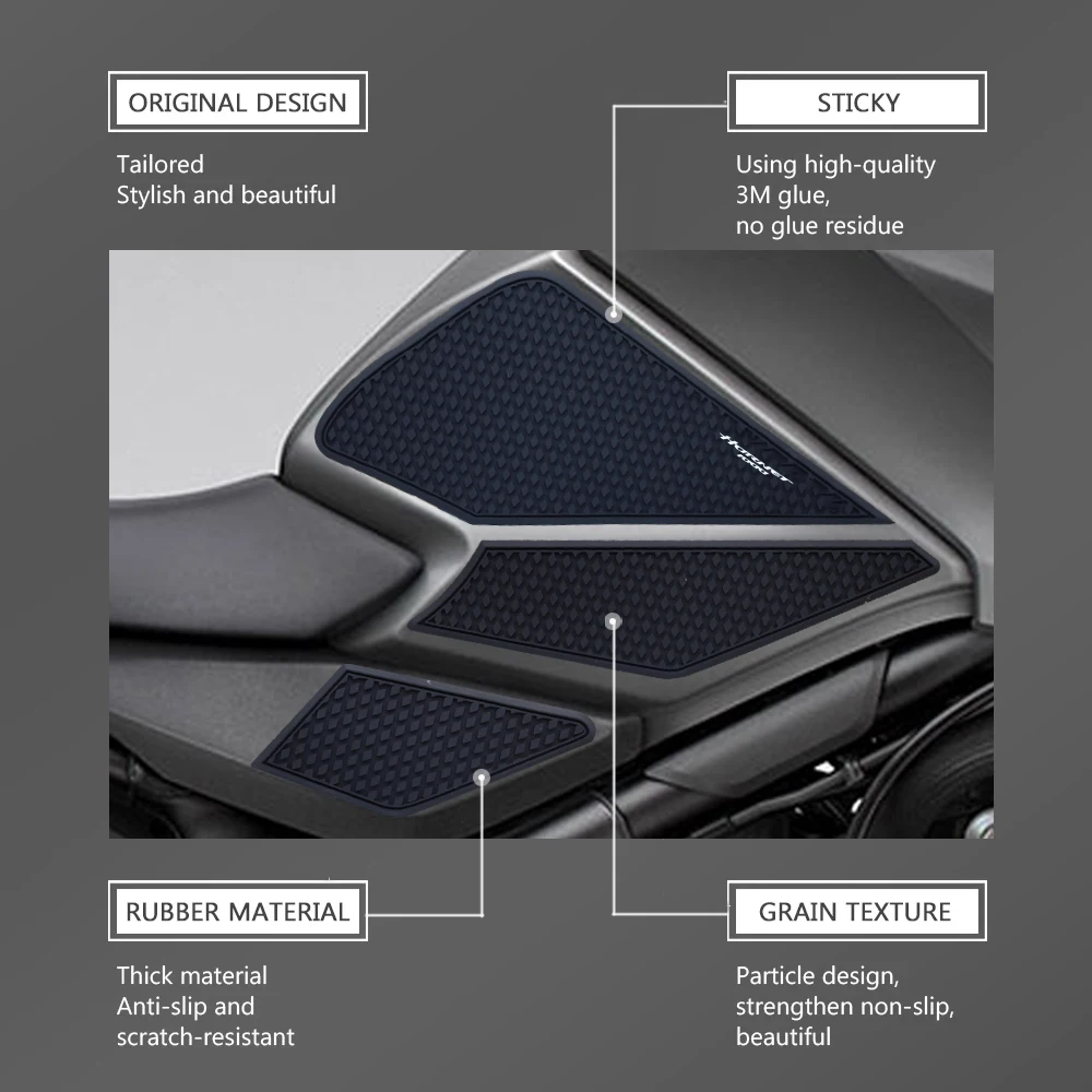 Motorcycle Anti slip sticker Tank Traction Pad Side Knee Grip Protector For CB1000 Hornet 2025 Hornet1000 CB 1000 Hornet 2026 - view 3