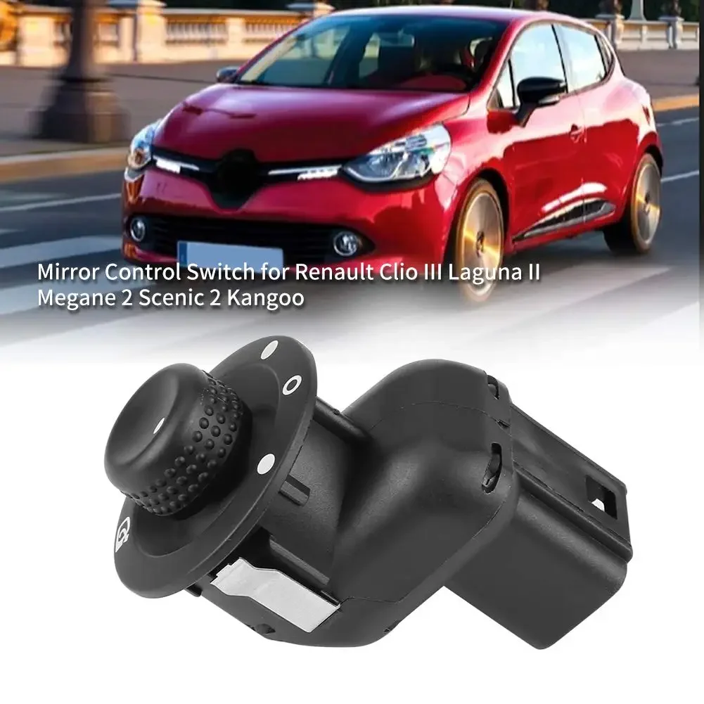

Electric Mirror Adjust Switch Rear View Mirror Control Knob Button for Renault Clio III Mk3 Laguna 2 Scenic Megane II 8200676533