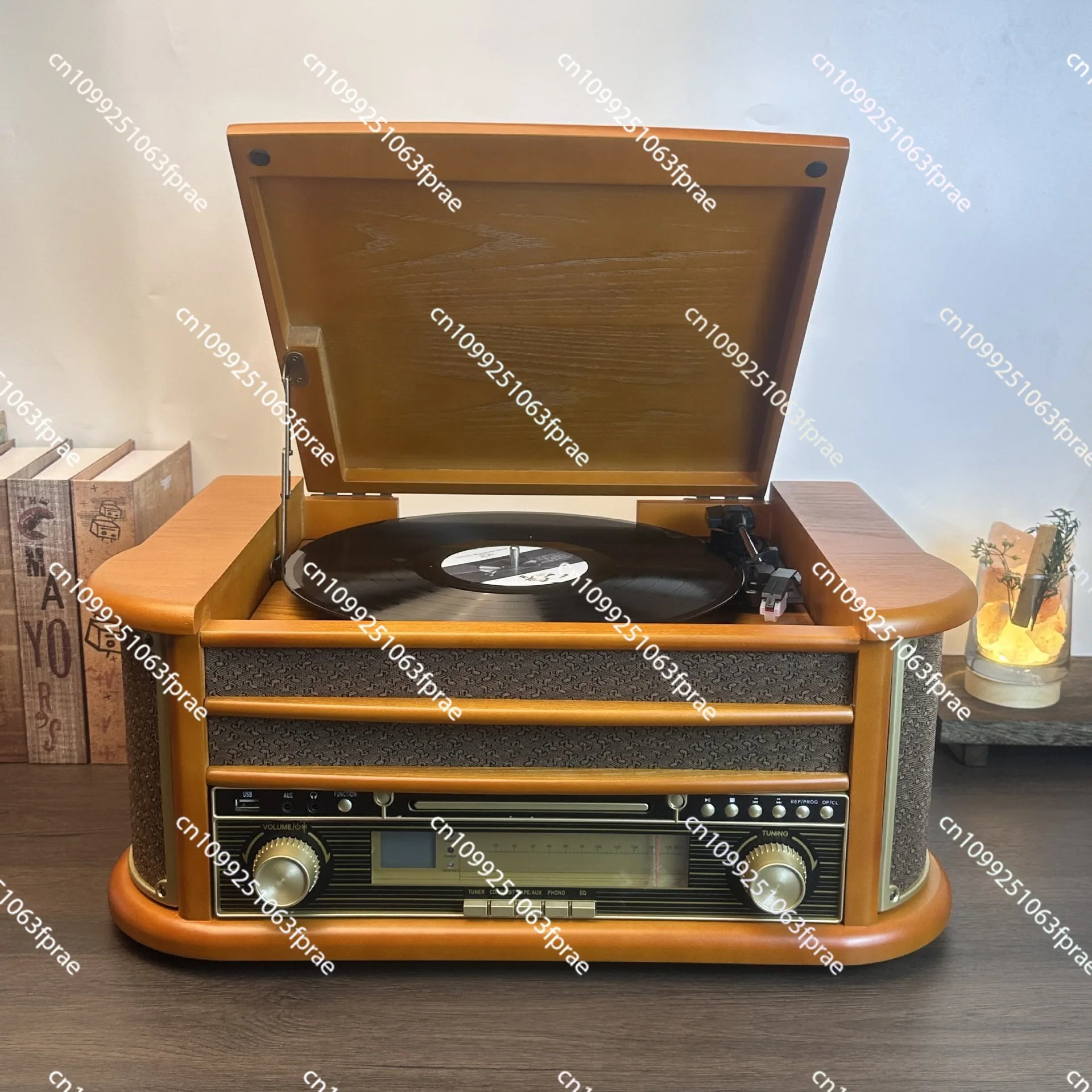 

Retro LP vinyl record player multi-function cd phonograph creative bluetooth audio record player
