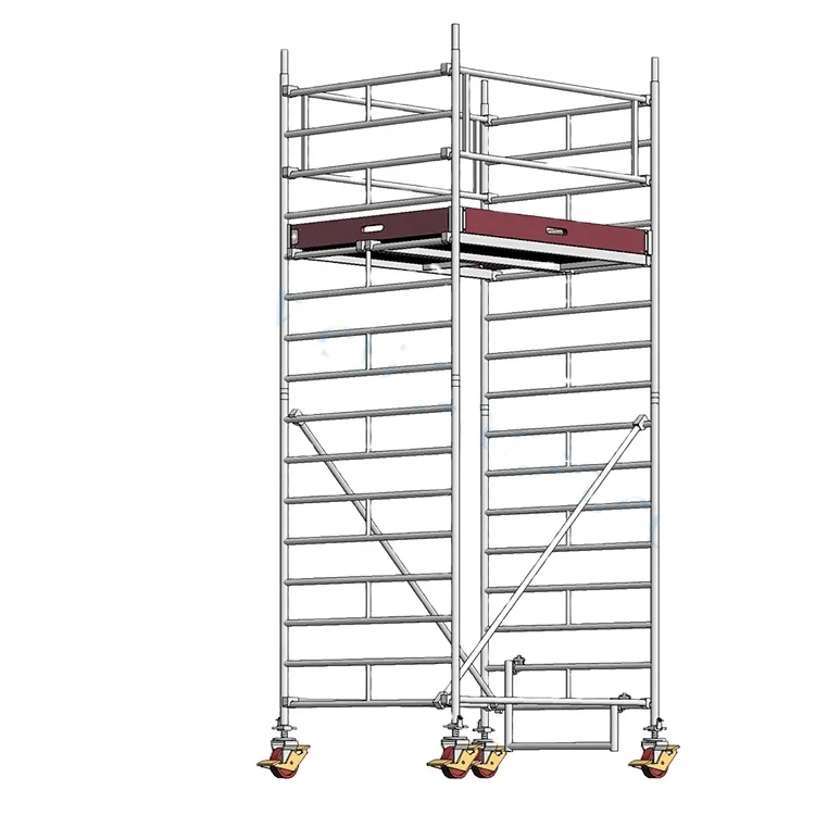 

Customized 2m Aluminium Mobile Scaffold Tower Scaffolding Ladder