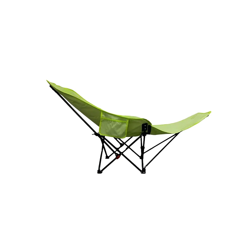 NONE Tragbarer Camping-Liegestuhl für den Außenbereich, faltbar, Nickerchen-Strandstuhl mit Beinstütze, leichter Reise-Klappstuhl zum Wandern, Angeln 3