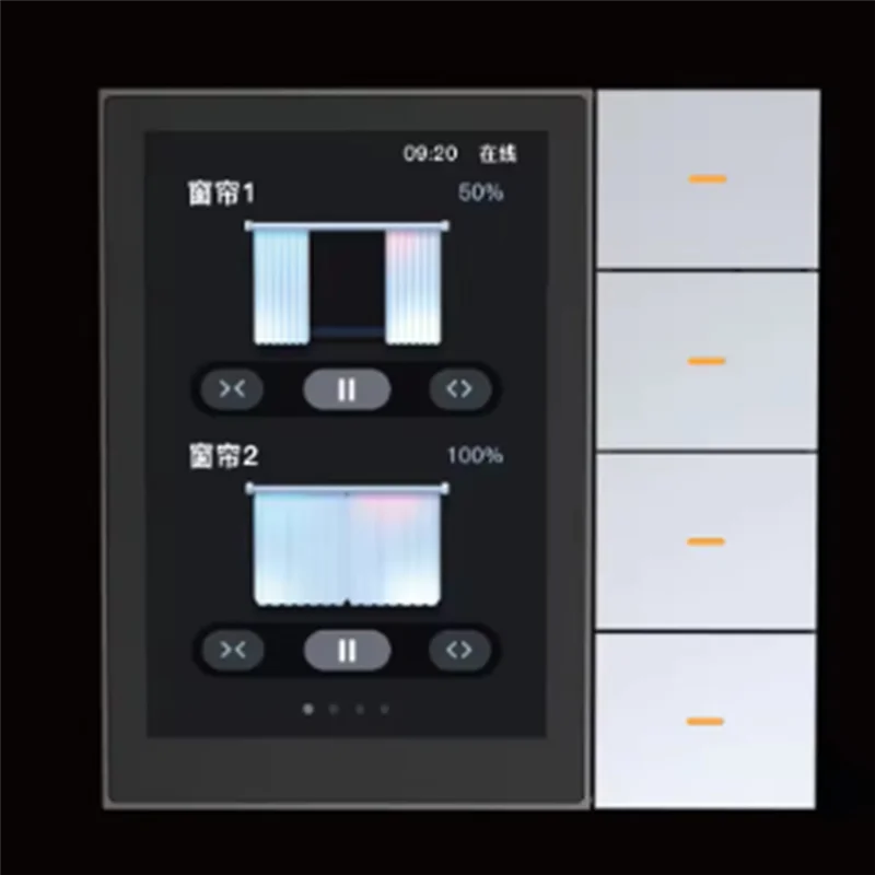 ABJF-Tuya Smart Central Control Panel Zigbee Wall Switch Home Automation Wireless Lighting Control System F3-Pro