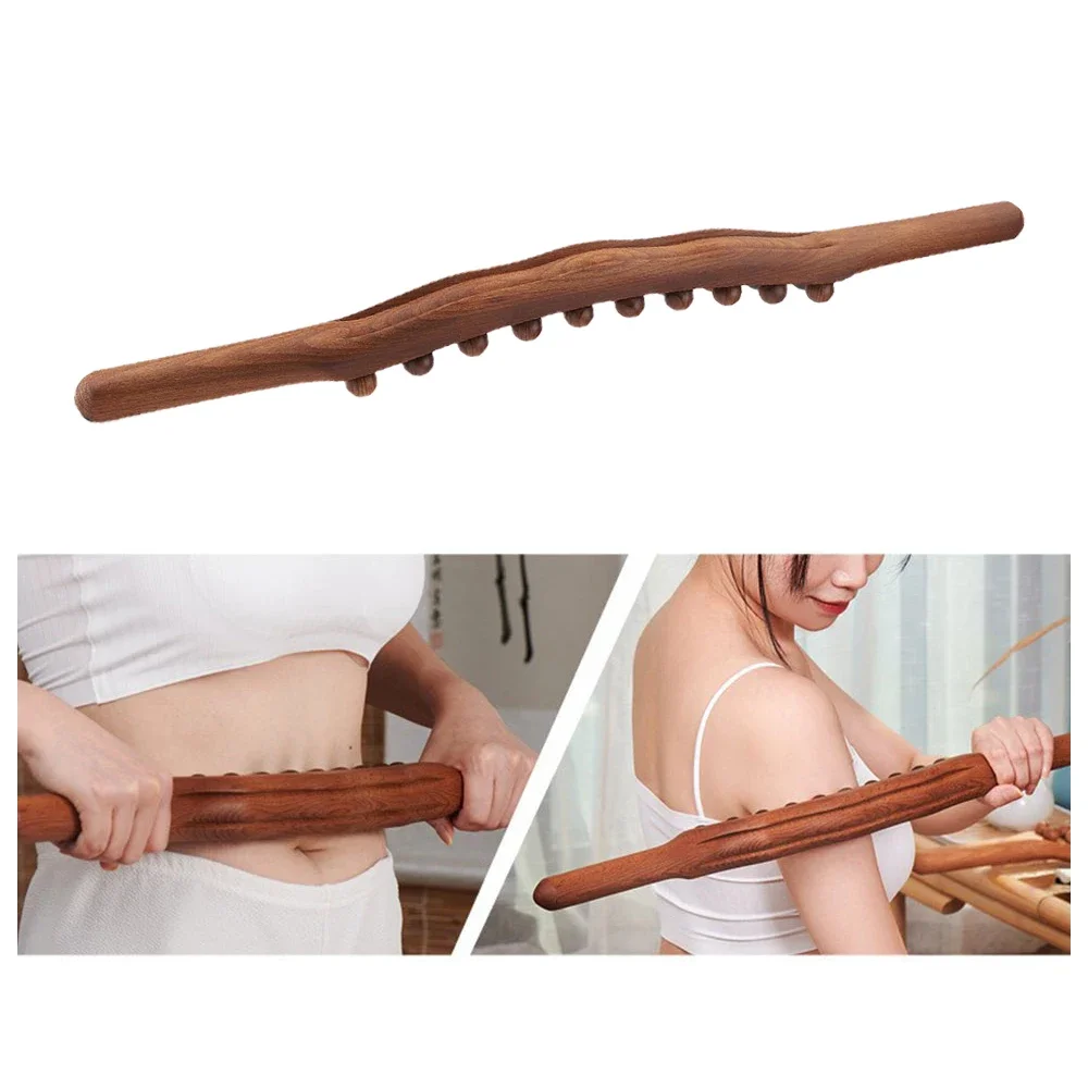 

Wood Rolling Pin Universal Back Needle Massage Tendons Beech Wood Scraping Stick Point Treatment Guasha Relax Therapy Tool