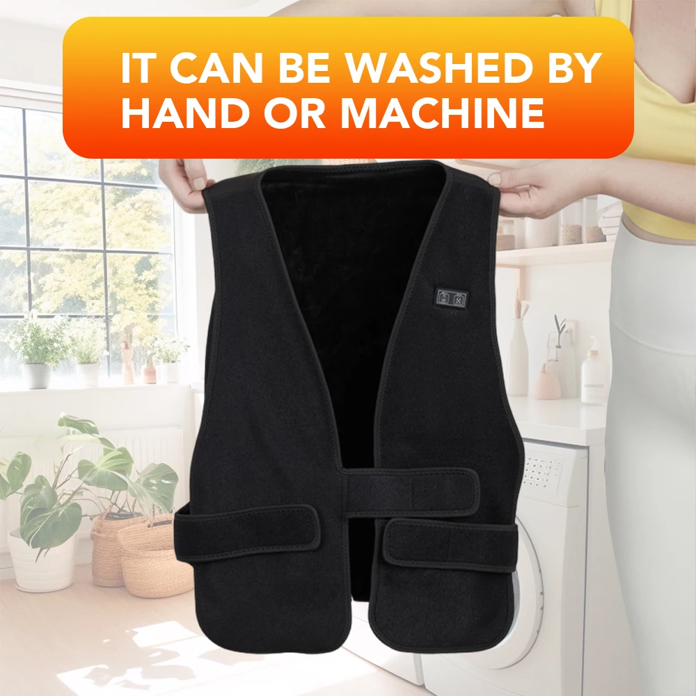 7 Areas Heated Vest Sports Jacket Adjustable Size Dive Material Mixed Cottons Inner Breathables Clothes Winter Warm Heated Vest