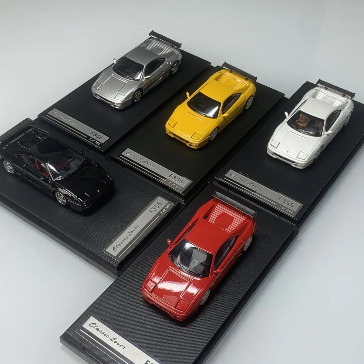 

Diecast Classic Lover 1:64 Scale Ferrari F355 Challenge Alloy Car Model Collectible Toy Gift Souvenir Display Ornament