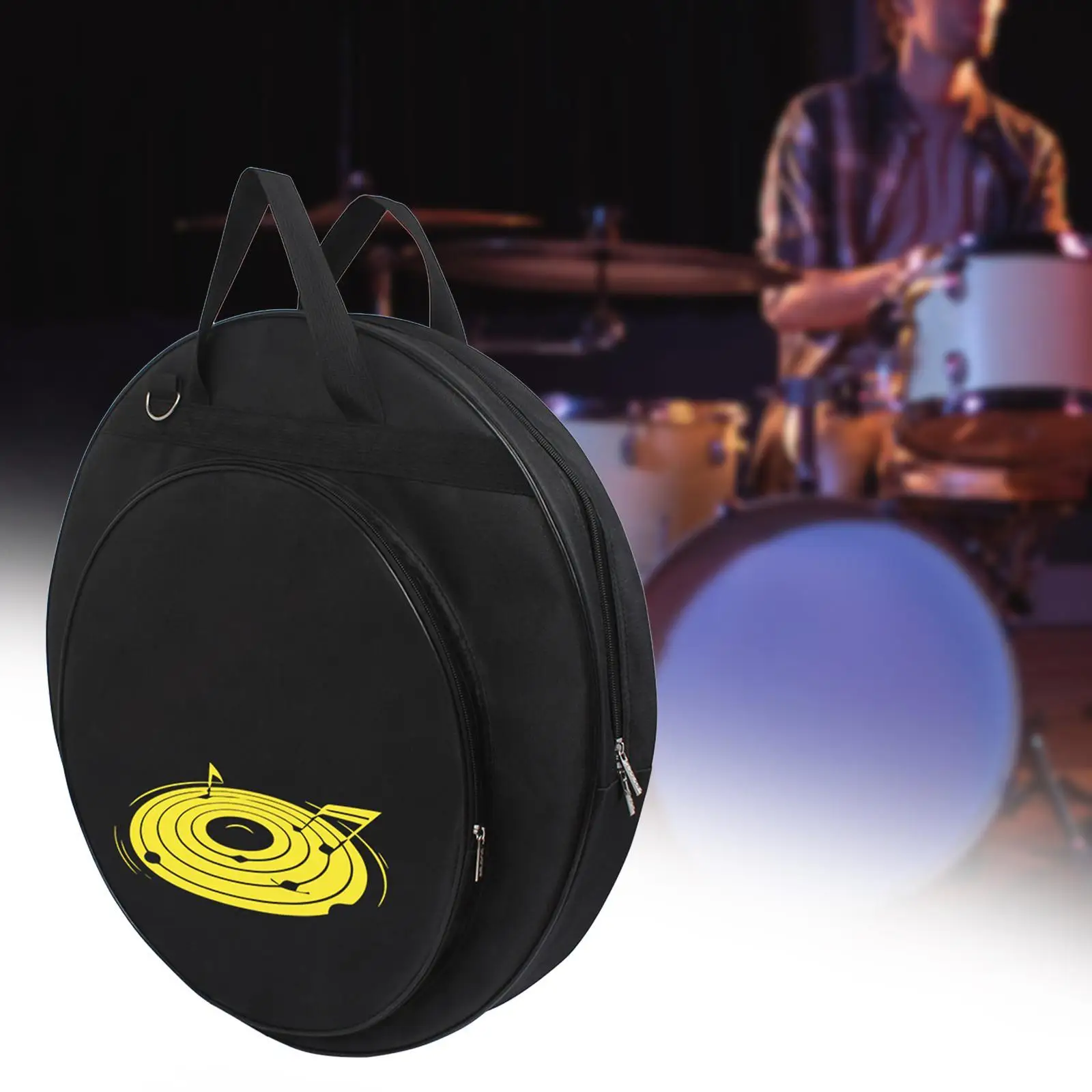 21inch Cymbal Bag Spacious with Removable Dividers Thick Padding Cymbal Case