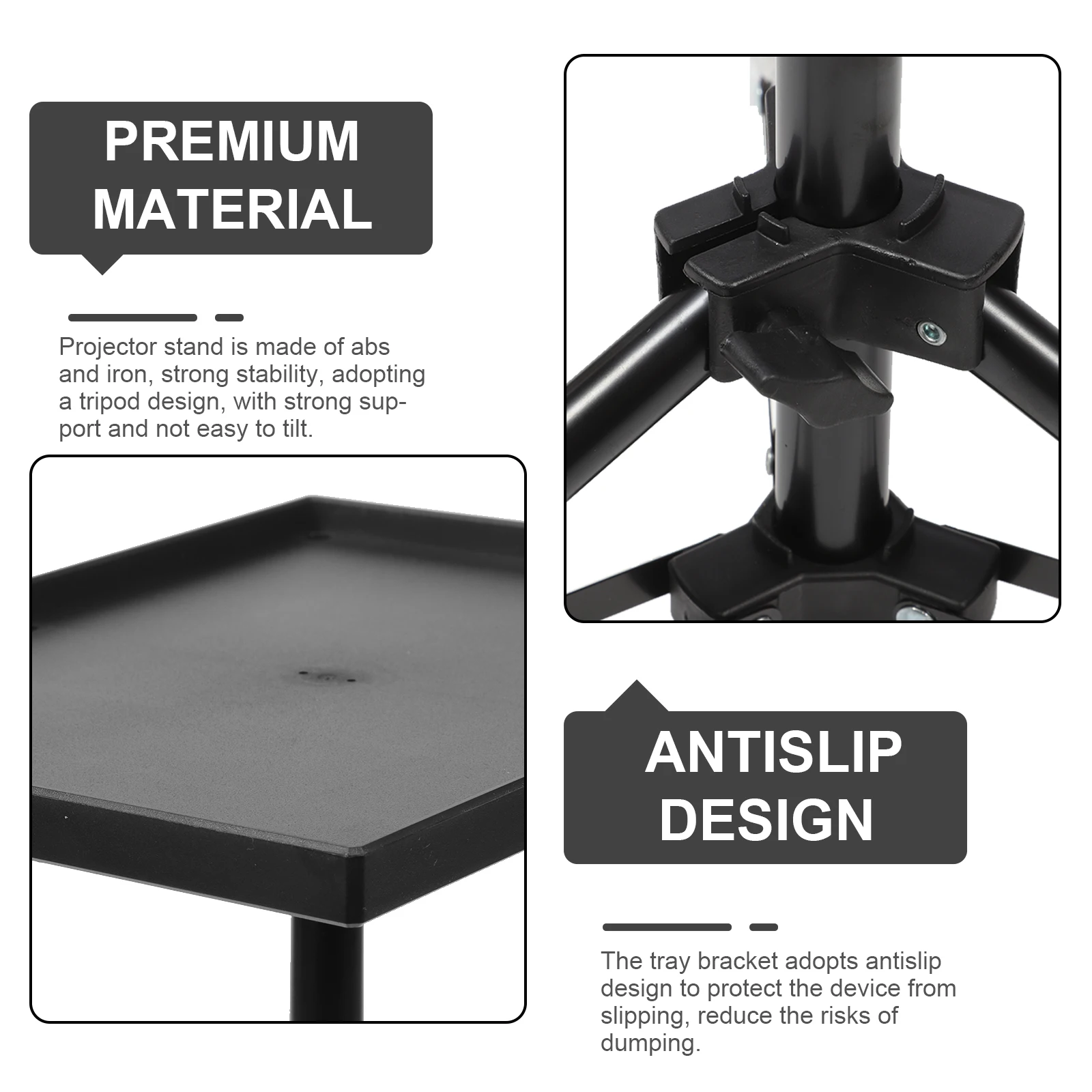 Vassoio universale per treppiede per proiettore Staffa per scheda audio Supporto per piattaforma per fotocamera per smartphone Asta telescopica in piedi