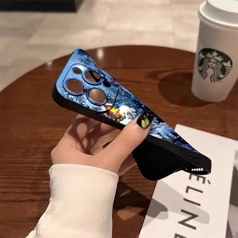 السنة الجديدة عيد الميلاد 2026 جراب هاتف آيفون 17 16 15 14 13 برو ماكس 17 16 15 7 8 زائد 11 13 برو مكافحة الإفلات لينة غطاء سيليكون