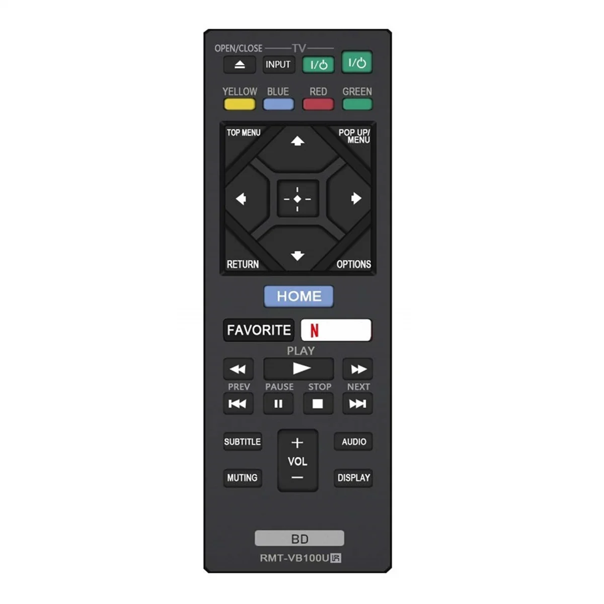 RMT-VB100U Remote Control for Sony Blu-Ray Player BDP-BX350 BDP-BX550 BDP-BX650 BDP-S1500 BDP-S2500 BDP-S2900