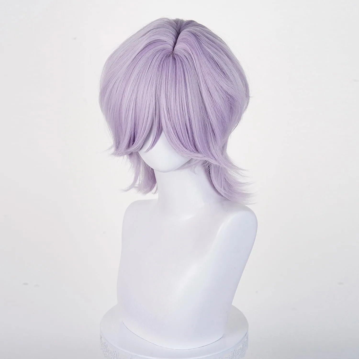 Kostüm Cosplay Perücke für Kinder Anime Pop Sänger Cosplay Perücken Jungen Idol Kostüm Perücke Halloween Zubehör Haar für Männer Hellviolett