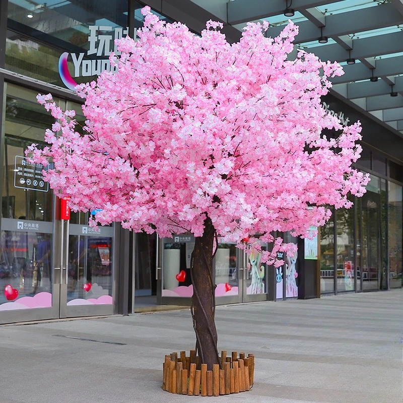 

Pink artificial cherry tree fake tree large plant wishing tree indoor and outdoor decoration, wedding, hotel, home decoration