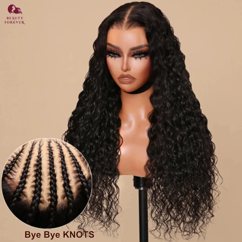 Beauty Forever 7x5 Bye Bye Knots Glueless Human Hair Wigs Water Wave Wear Go Glueless Wig 100% Human Hair Smaller Head Friendly