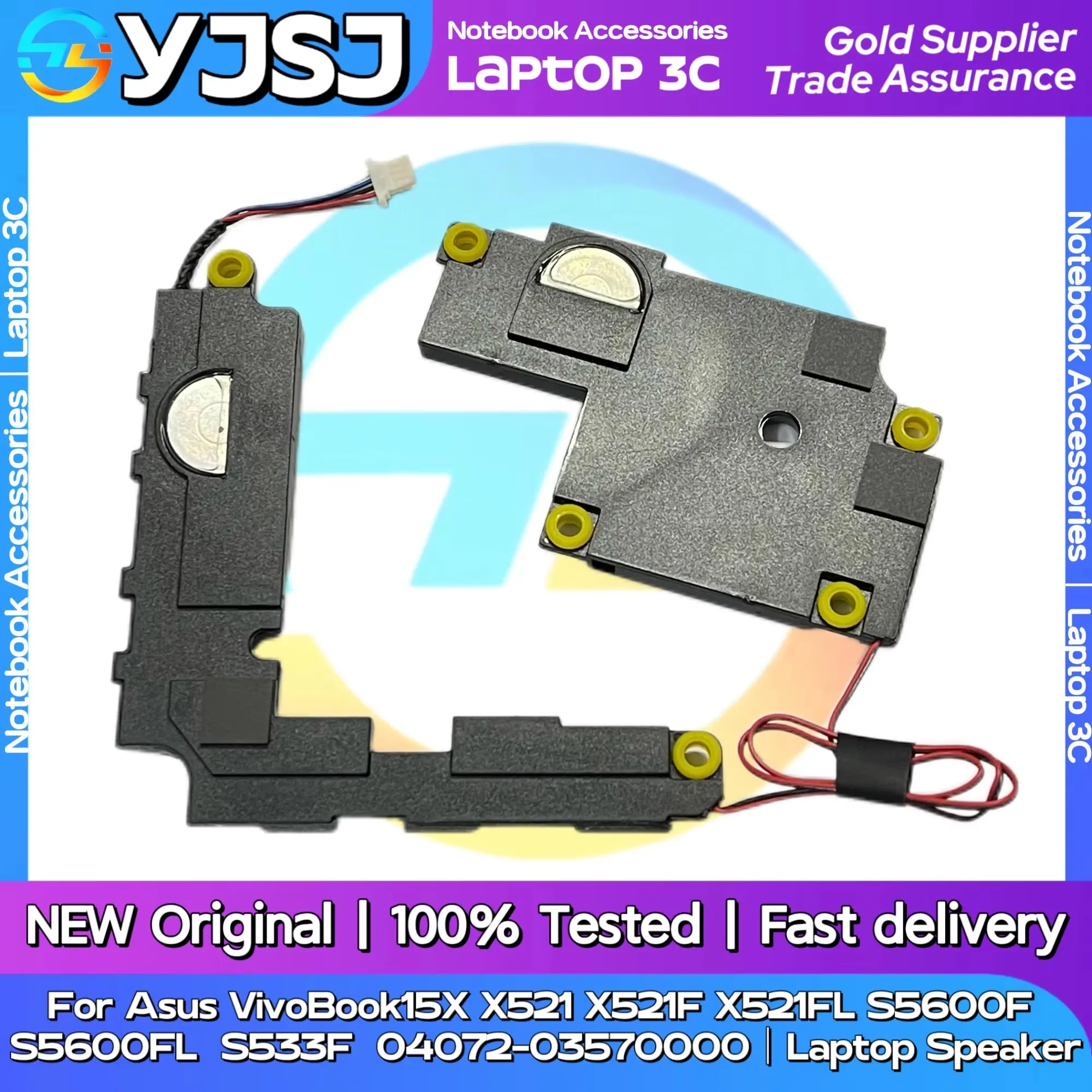 New Original Laptop Notebook Speaker For Asus VivoBook X521 X521F X521FL S5600F S5600FL S533F 04072-03570000 built-in horn audio