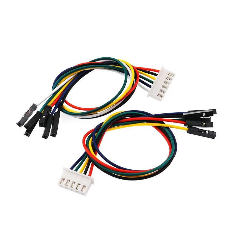 5Pcs XH2.54 to Dupont Line Cable Female Adapter 2P/3P/4P/5P/6Pin 20cm 26AWG One for Two Jumper Wire for Electronics