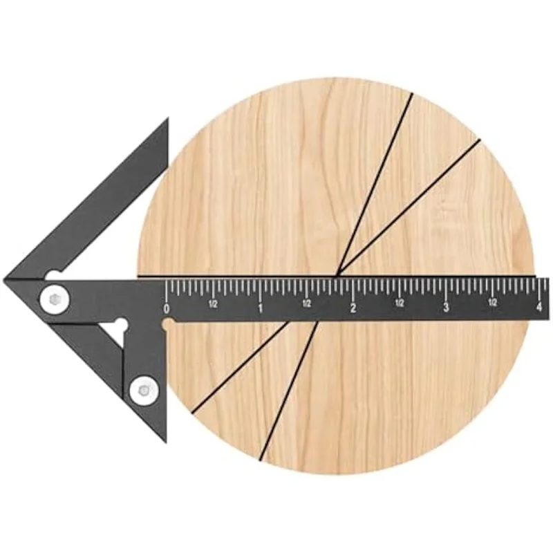 

A15F-Imperial Circle Center Positioning,45/90 Degree Positioning Ruler, Right Angle Positioning,Centerline Positioning