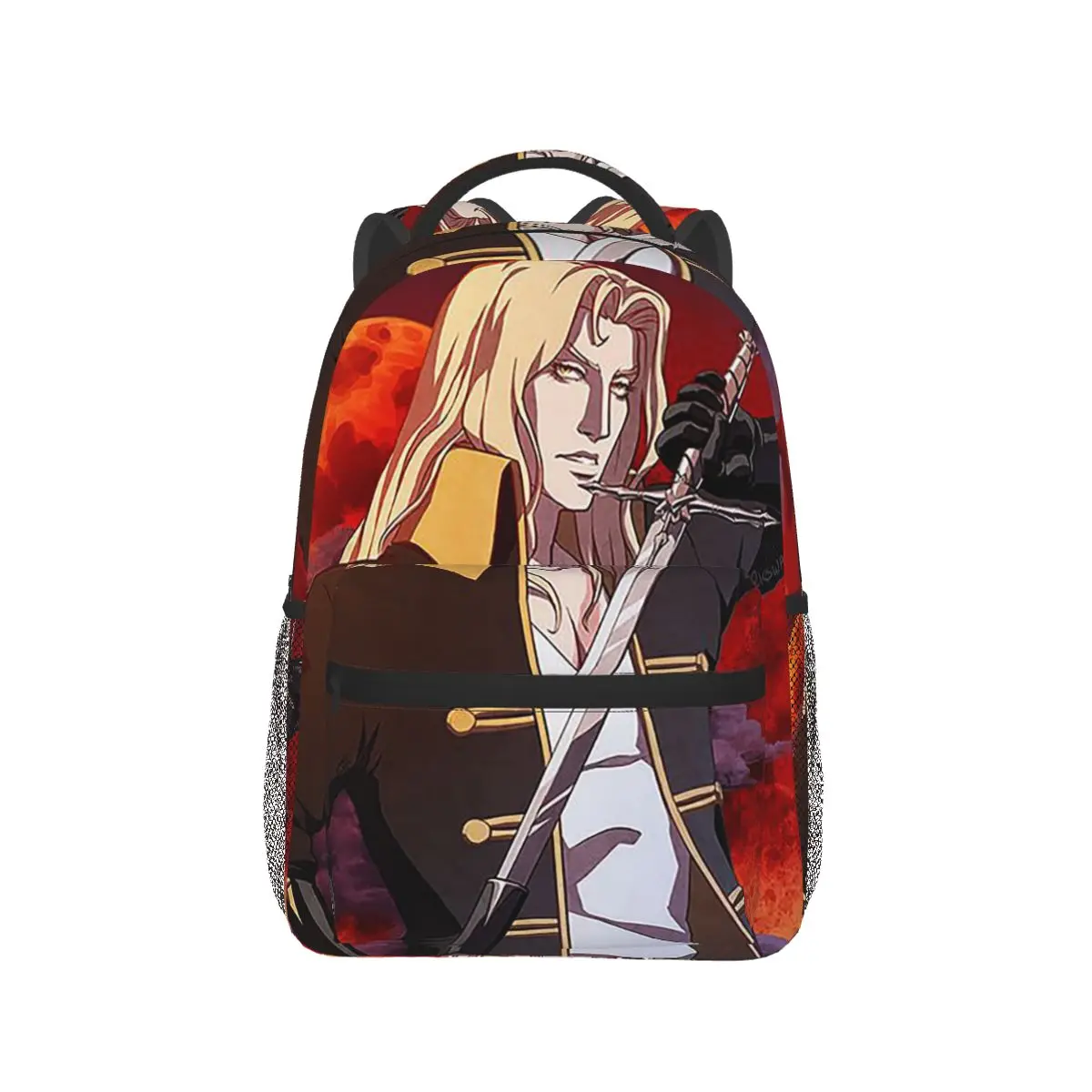اليابانية أنيمي Castlevania حقائب الظهر بنين بنات الكتب الأطفال الحقائب المدرسية الكرتون حقيبة كمبيوتر محمول حقيبة كتف سعة كبيرة