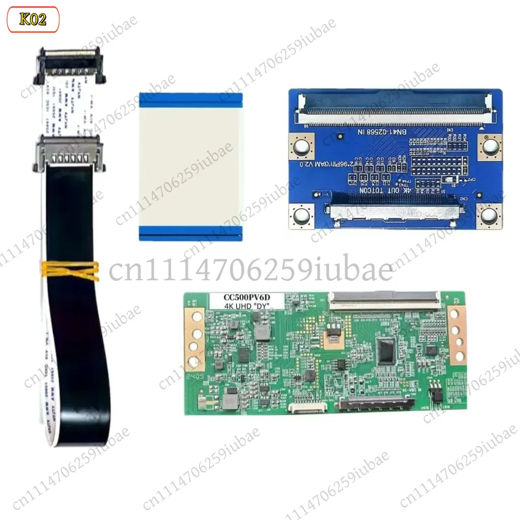 LJ_CC500PV6D BN41‑02568 T‑Con Board With Cable for 50TU7000 58TU7000 70TU7000 8000 Fix Y‑Line Fault TV Replacement Parts