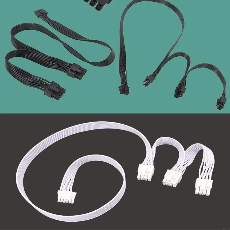 

Professional Triple 8Pin PCIe Power Extension Cable Compatible for 16Pin 12VHPWR Graphics Cards for RTX3090 RTX4090 GPU K1KF