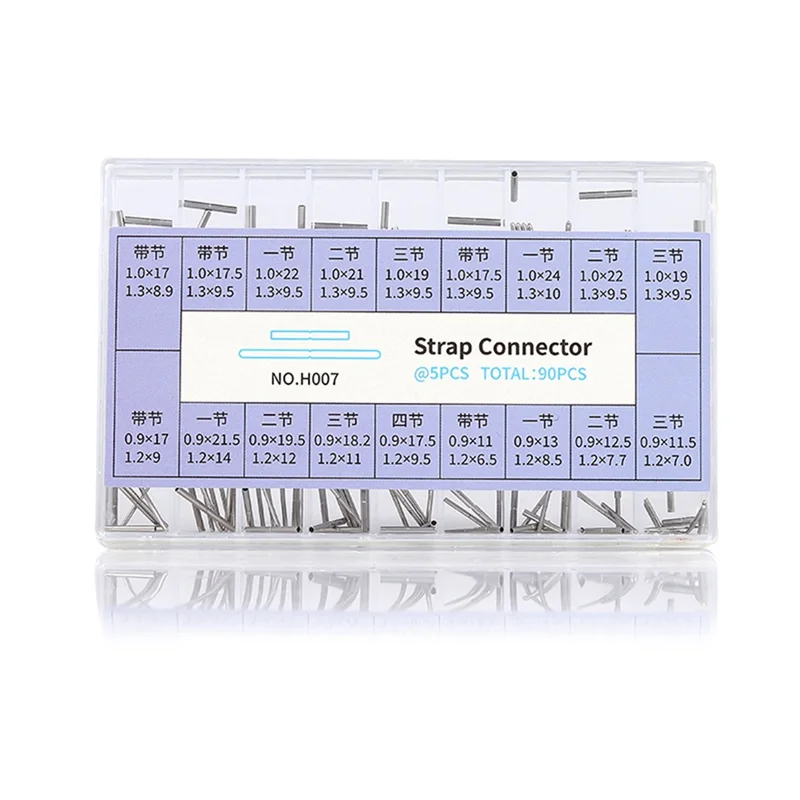 

A67M-90Pcs Bracelet Removable Link Pin Tube Set For 35/38Mm Constellation Clasp Watch Repair Tool For Watchmakers