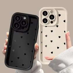 Liquid Silicone Case For Xiaomi Redmi 13 4G Fundas Redmi Note 14 13 12 Pro Plus 5G 12S 12 11S 11 13C Love Heart Shockproof Cover