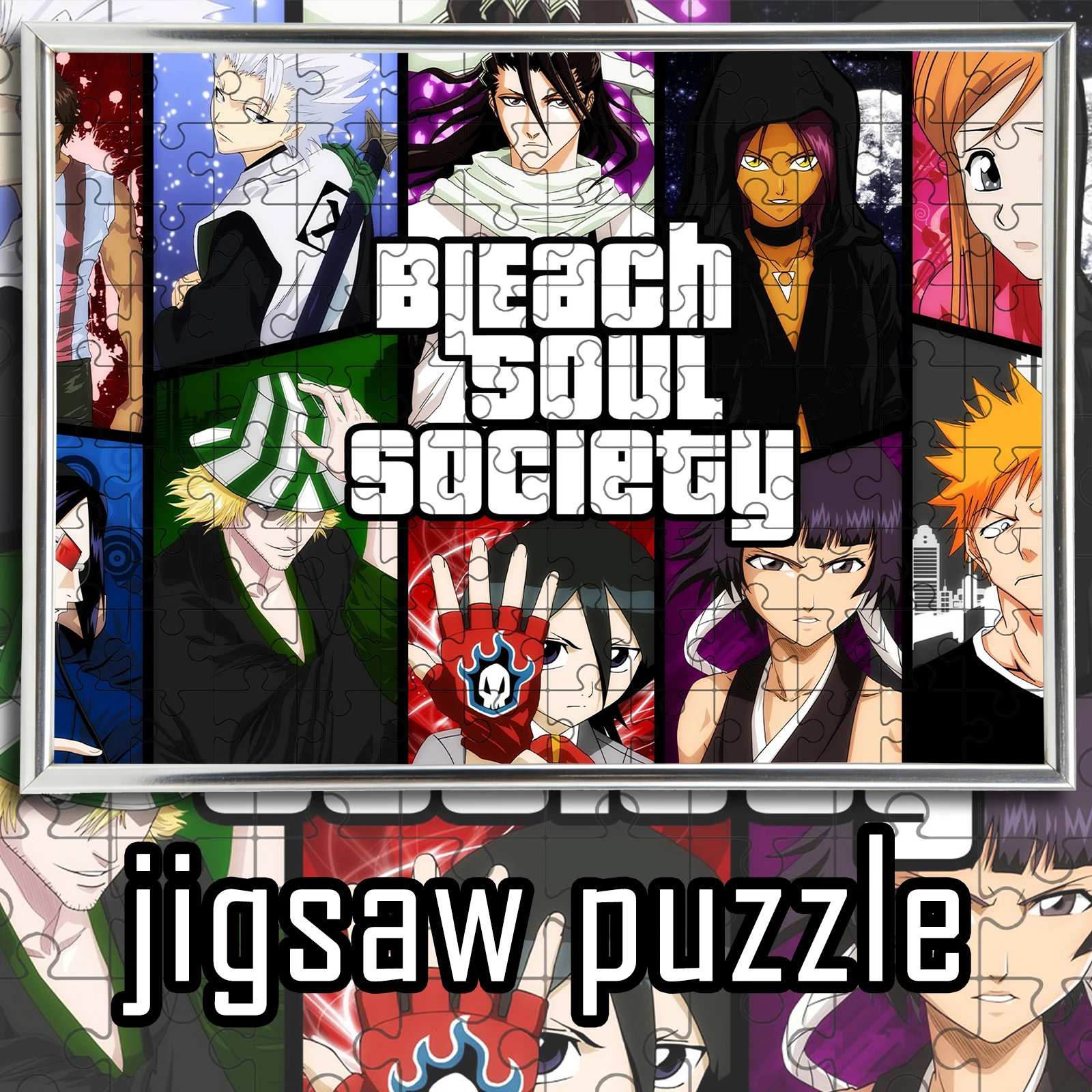 

BLEACH Soul Society theme Jigsaw 108/200/300/500/1000pcs wooden floor game puzzle,home decoration,gift