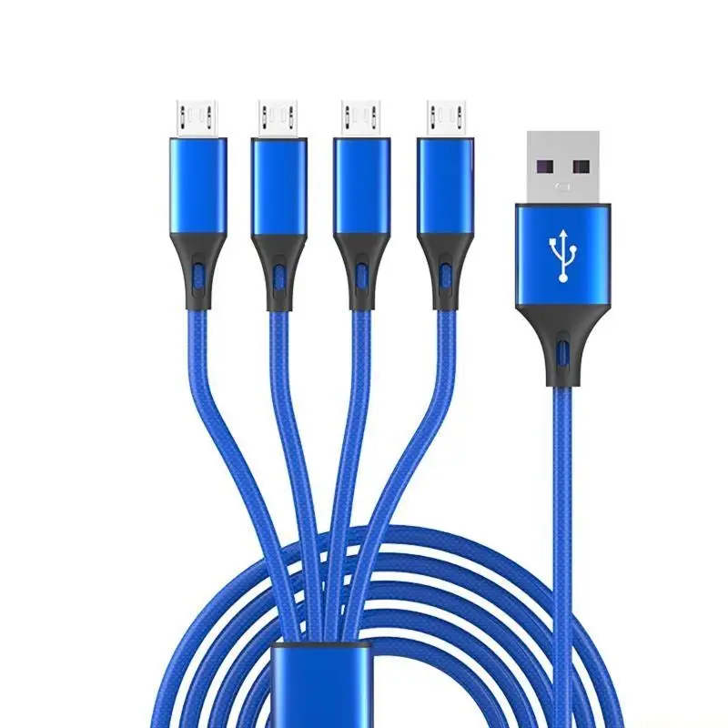 F62C Micro USB to USB2.0 Splitter Charging Cable USB to Multiple MicroUSB Converter