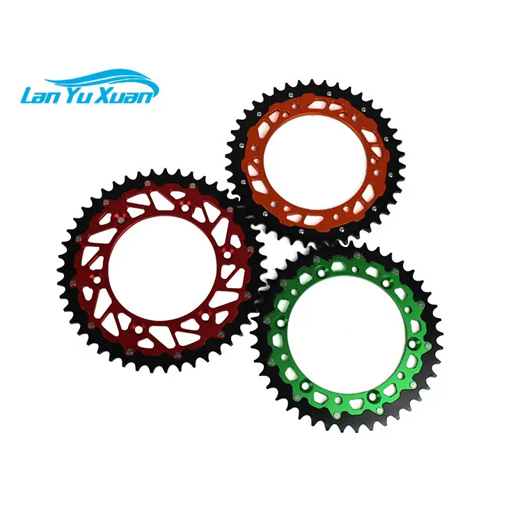 48T 50T 52T Motorcycle Alloy Rear sprockets for KX 250 450