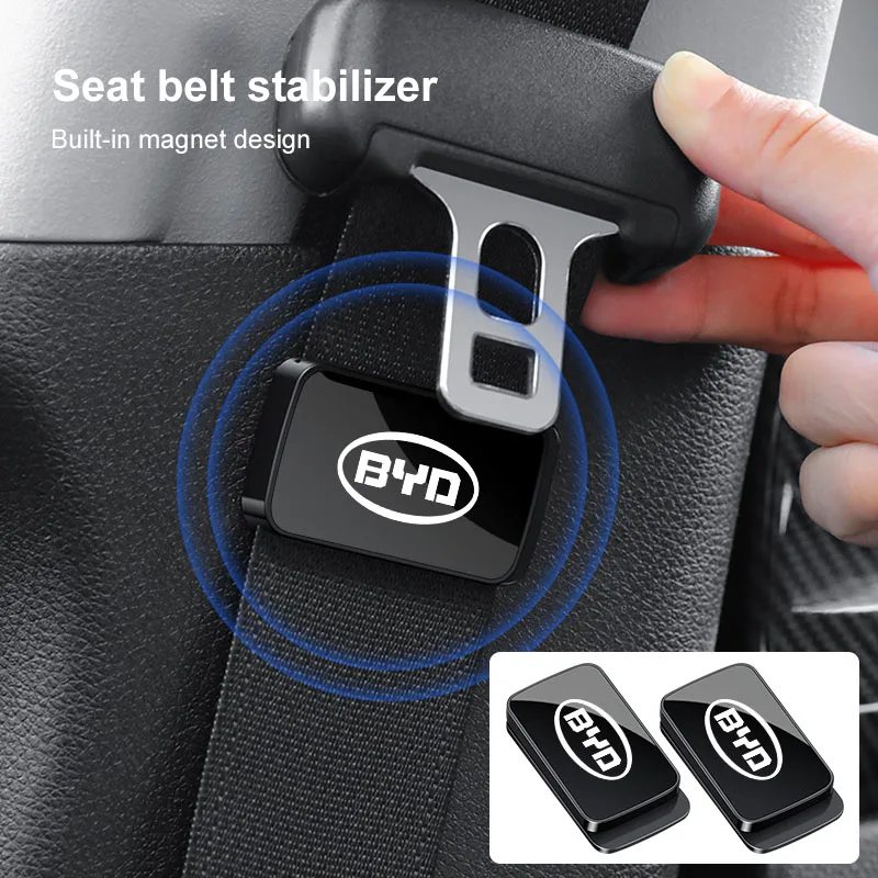 1/2pcs Car Interior Supplies Seat Belt Holder Stabilizer for BYD F3 E6 Yuan Plus Atto F0 G3 I3 Ea1 Song Max Tang Valve Stems
