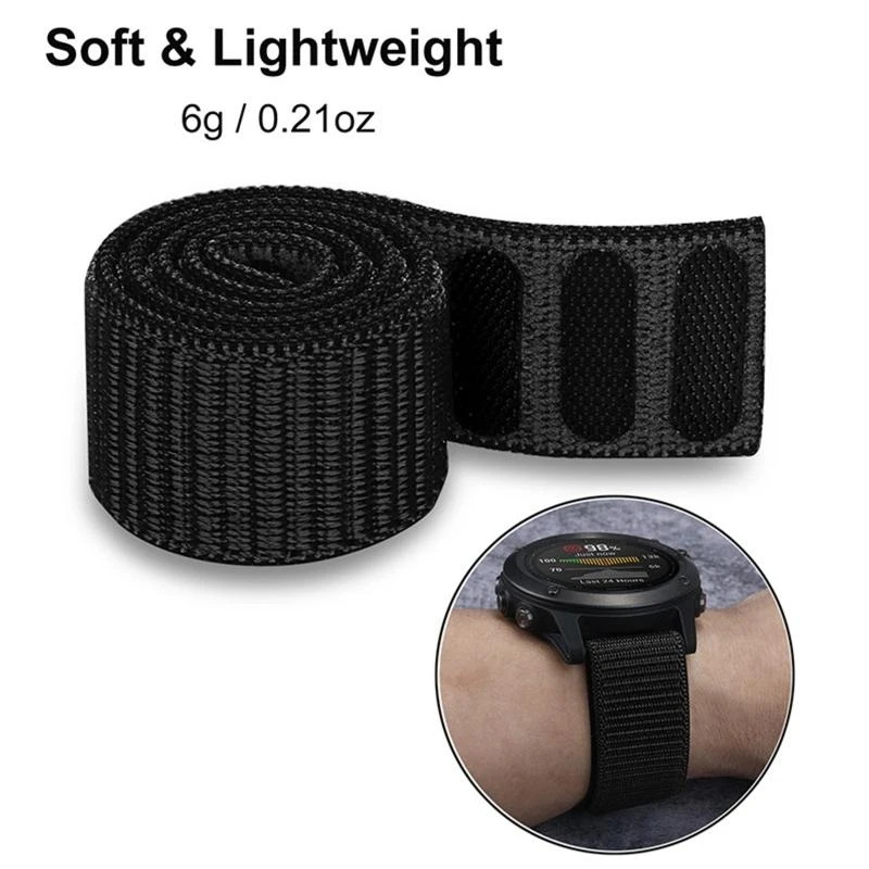 G8DB Hook Loop Quick Dry Watch Band for Forerunner 935 GPS Woven Nylon Strap