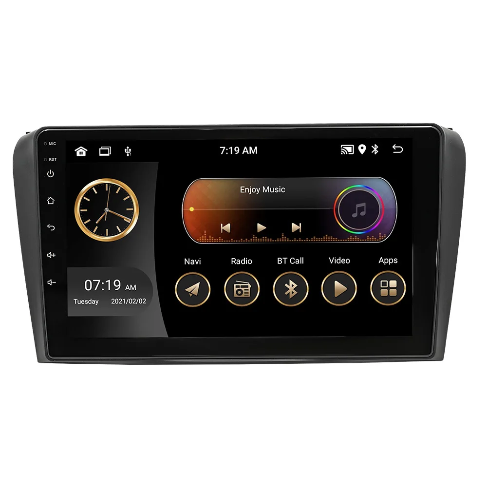 For Mazda Mazda3 2004-2009 Car Radio CarPlay Android Auto Car Multimedia Player WiFi Bluetooth GPS Navigation