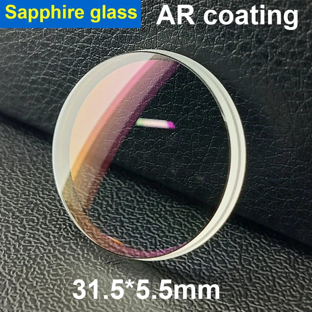 

31.5*5.5mm Double Domed Sapphire Crystal Blue/Red/Clear AR Coating Stepped Glass Suitable for watch p