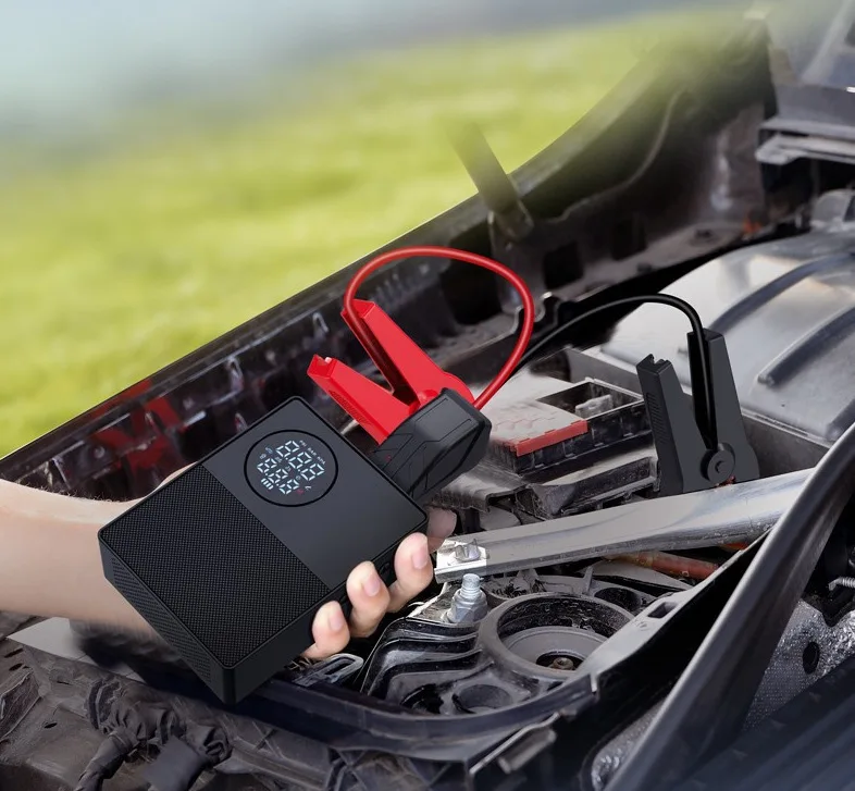 Multifunctional vehicle air pump, portable seven-in-one digital tire starter