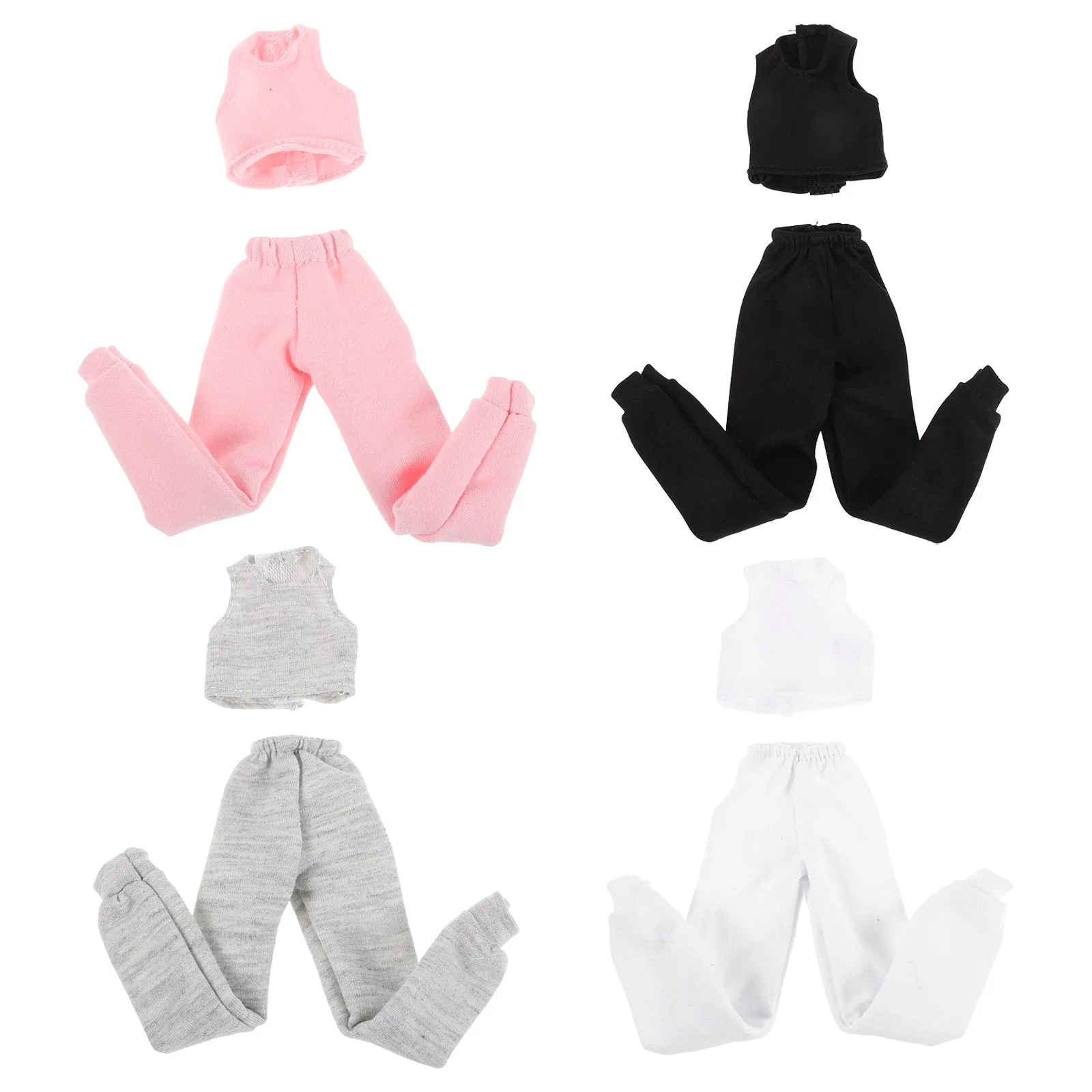 

4 Sets Clothes Vest Pants Outfit Costume Summer Sports Set Accessories Clothing Dress Up Supplies Playtime Fitting Garments