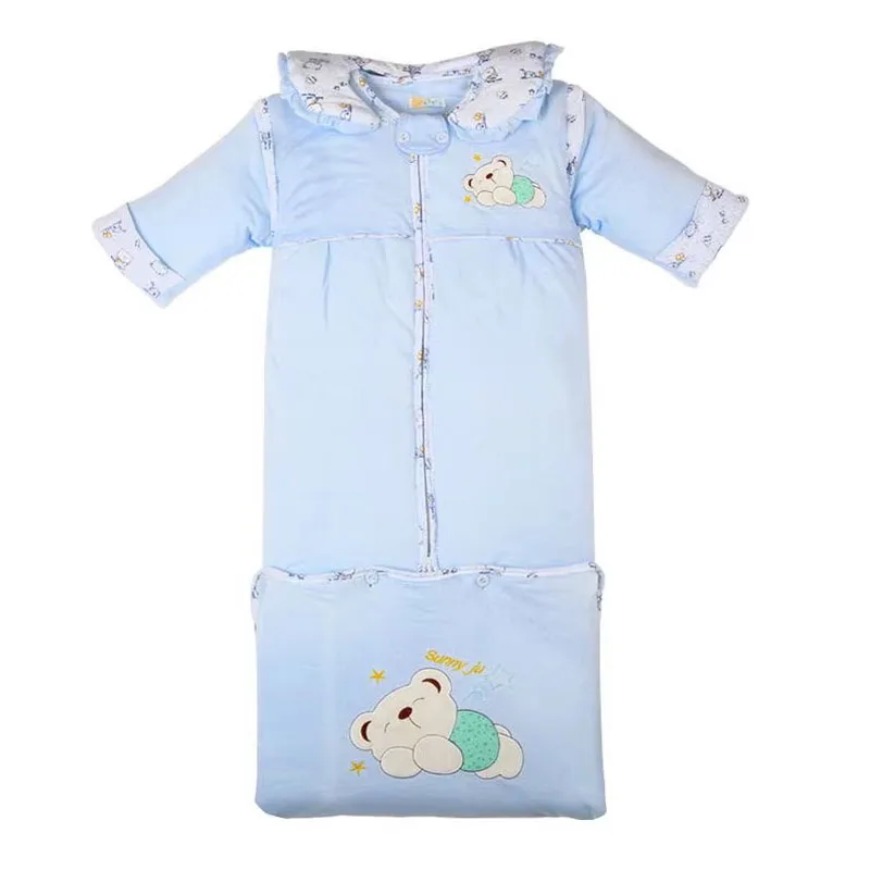 0-2 yearsBaby bear Dongkuan baby sleeping bags lengthened removable storage cylinder cover thick pajamas M No.